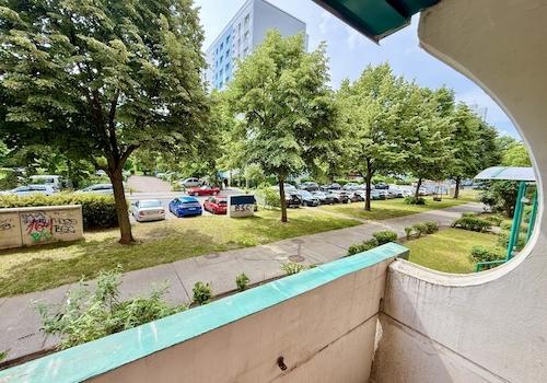 Blick vom Balkon