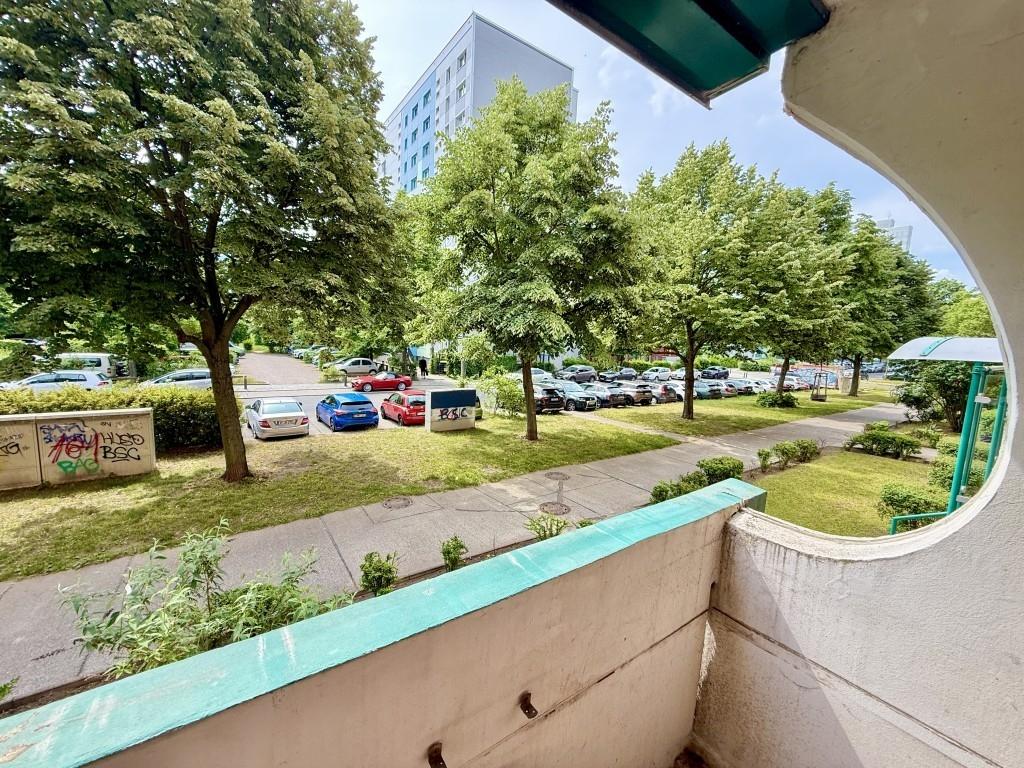 Blick vom Balkon