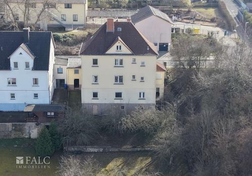 Haus hinten von oben