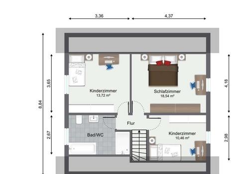 Grundriss Dachgeschoss