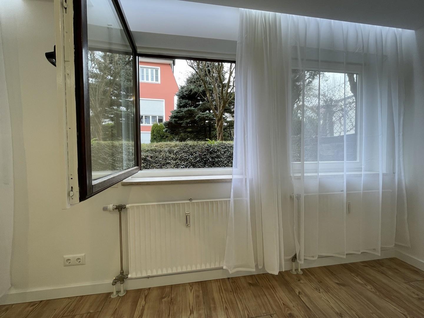Blick aus dem Wohnzimmer