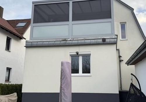 Hinteransicht zum Balkon