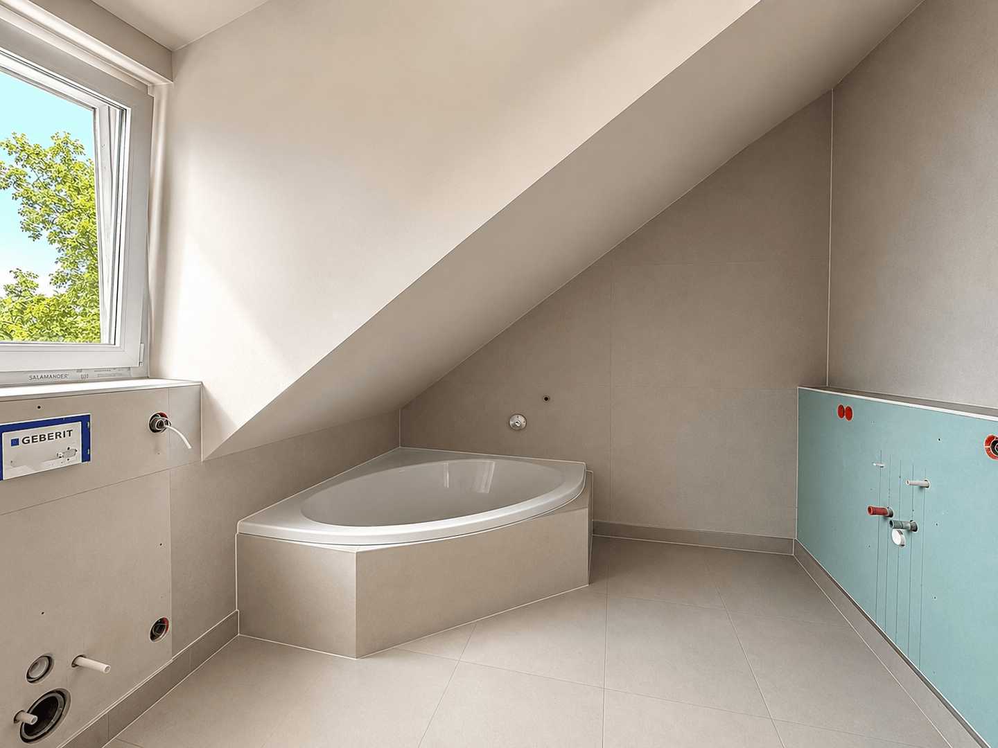 Badezimmer im DG