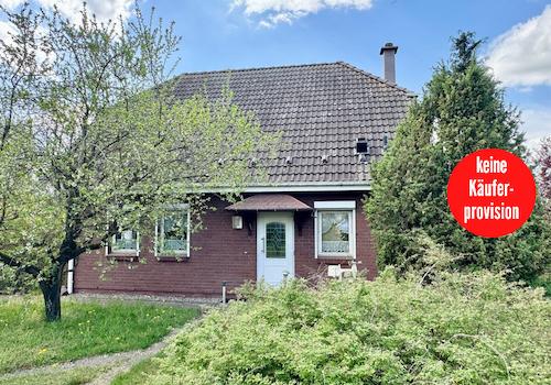 Hausansicht vom Grundstück