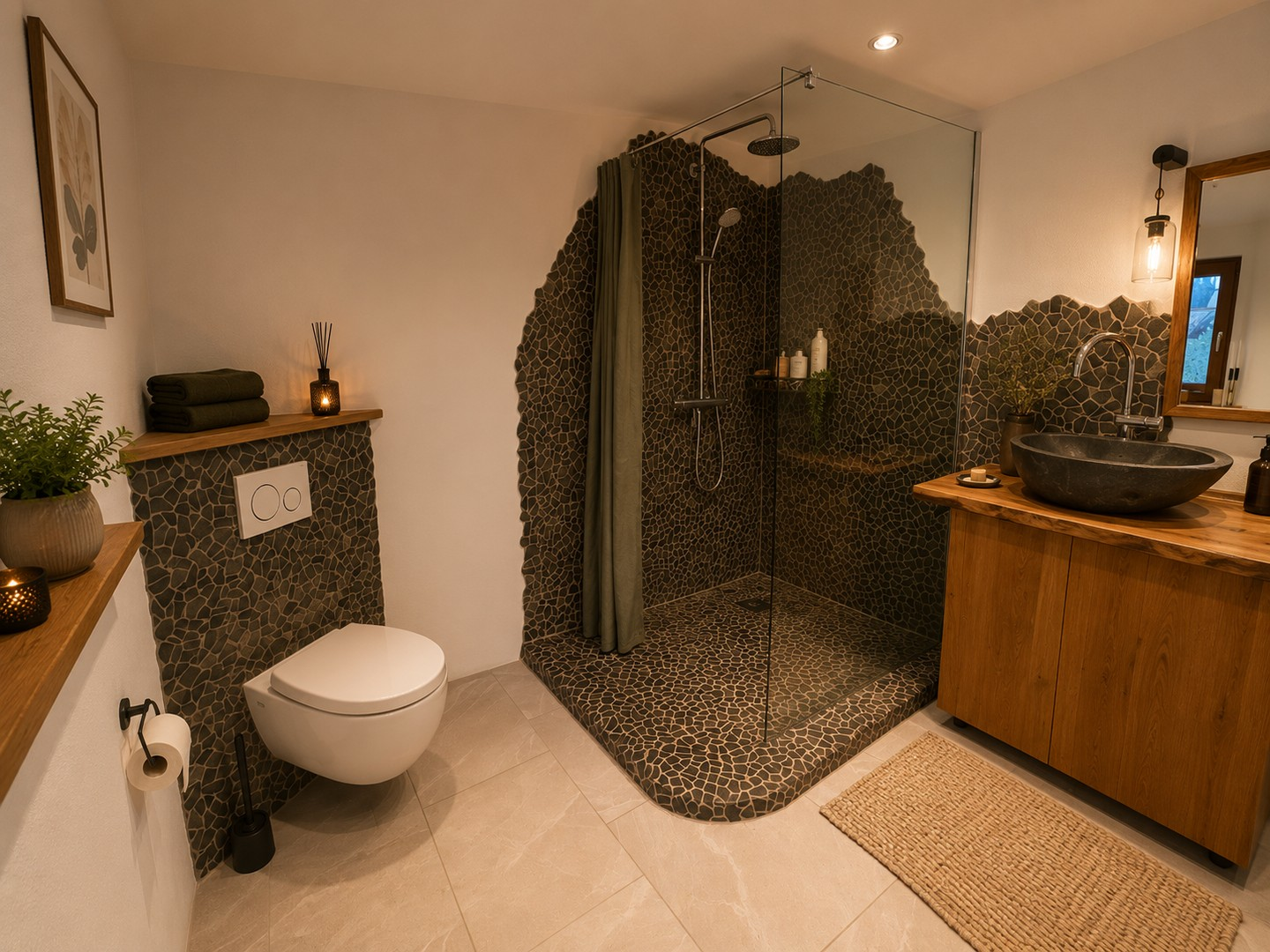 Badezimmer im Erdgeschoss