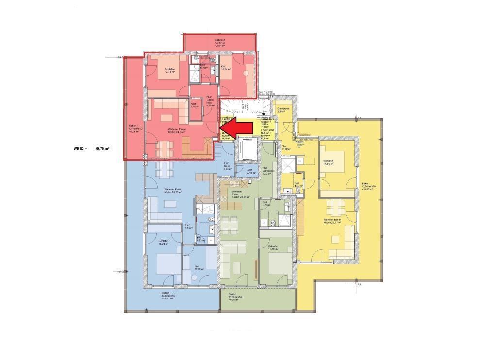 Grundriss Wohnung 3