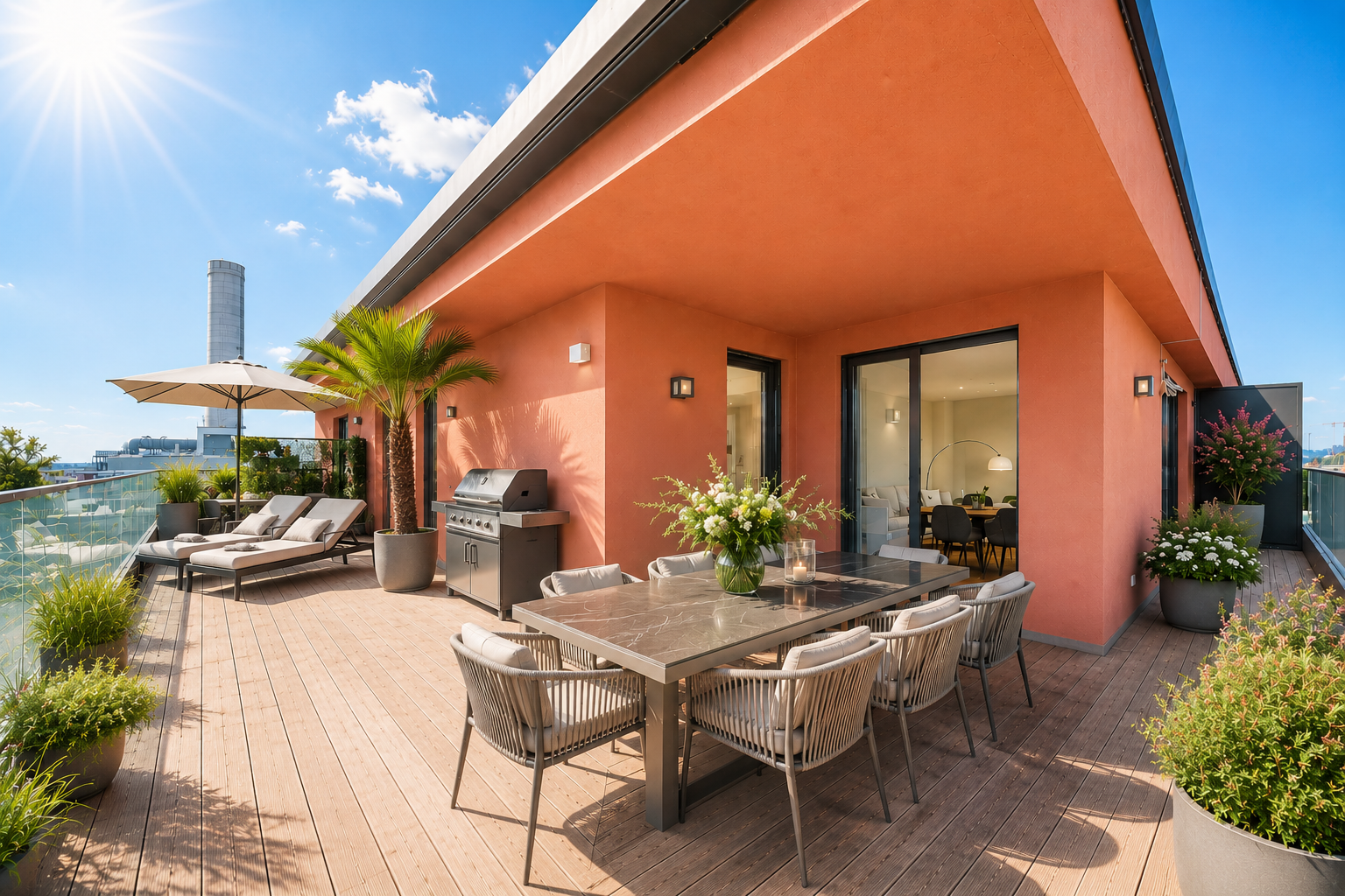 Terrassenvisualisierung