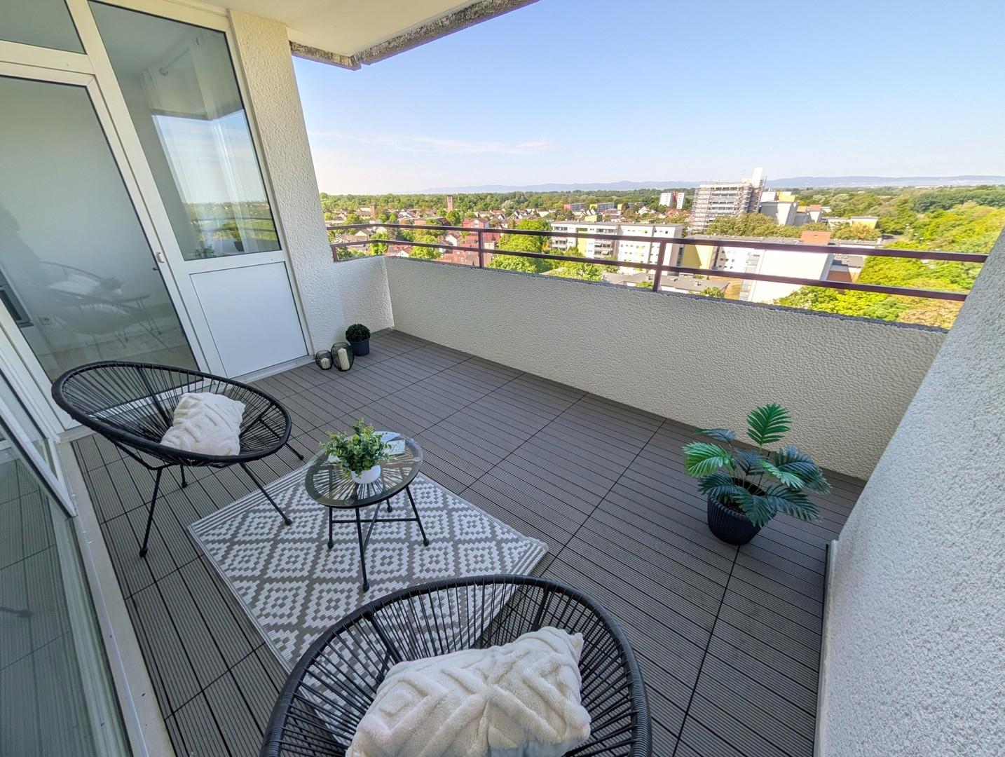 Ausblick Balkon