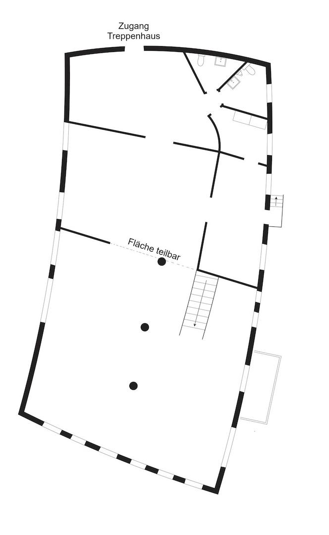 Grundriss Obergeschoss (nicht maßstabsgetreu)