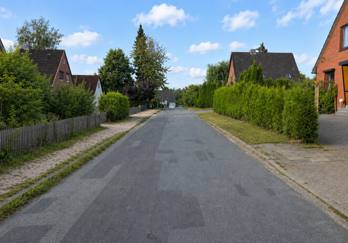 Verkehrsruhige Straße