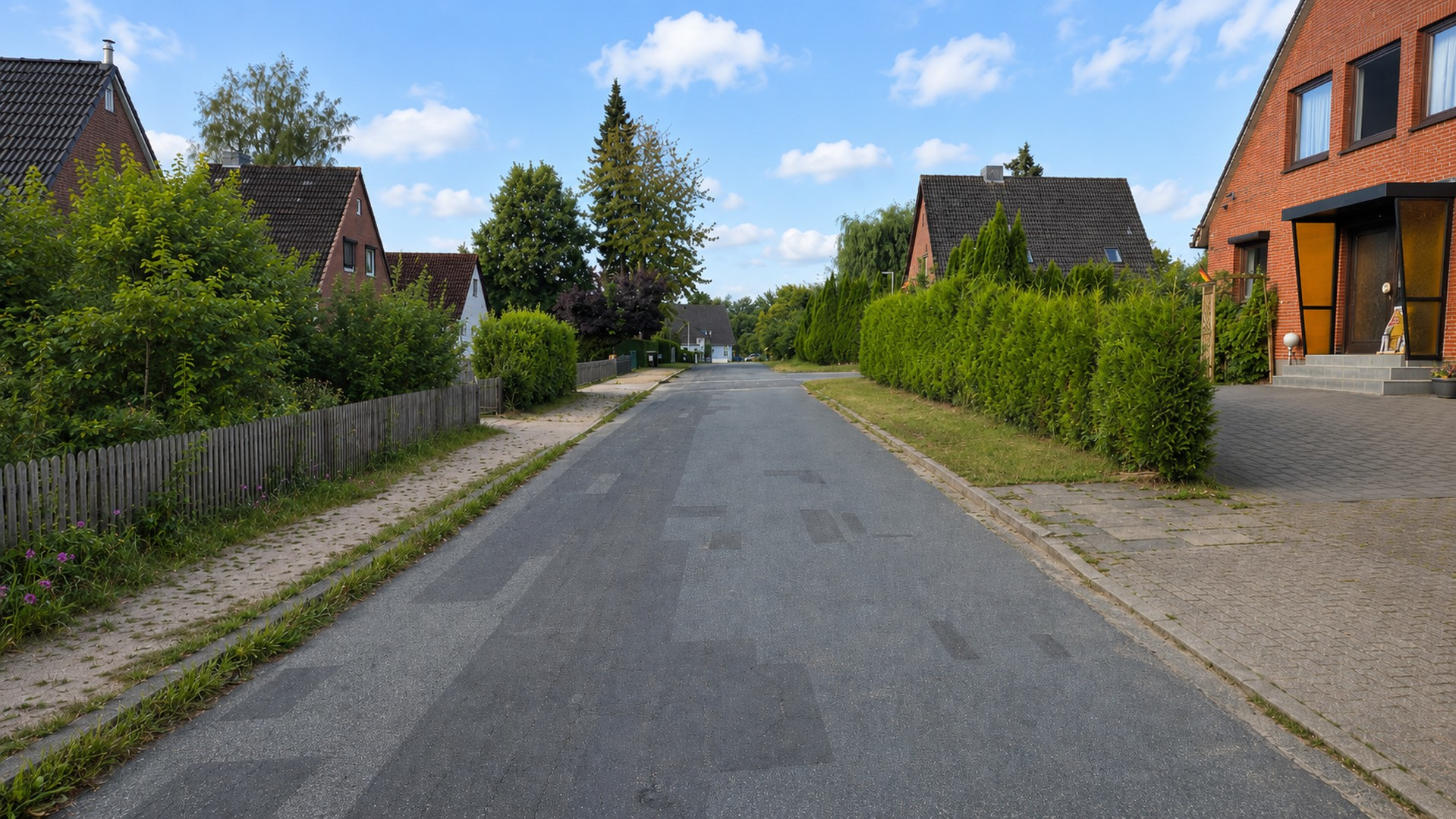 Verkehrsruhige Straße