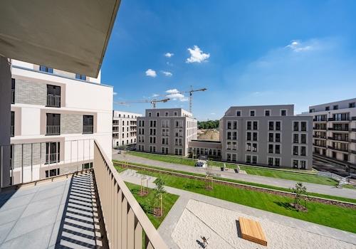 Blick vom Balkon