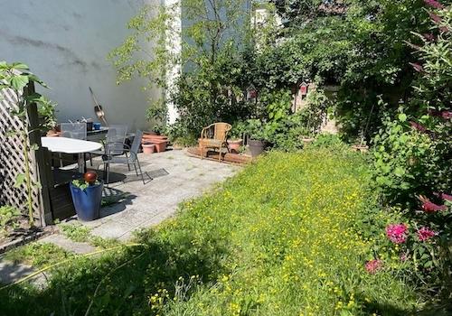 Der Essbereich im Garten