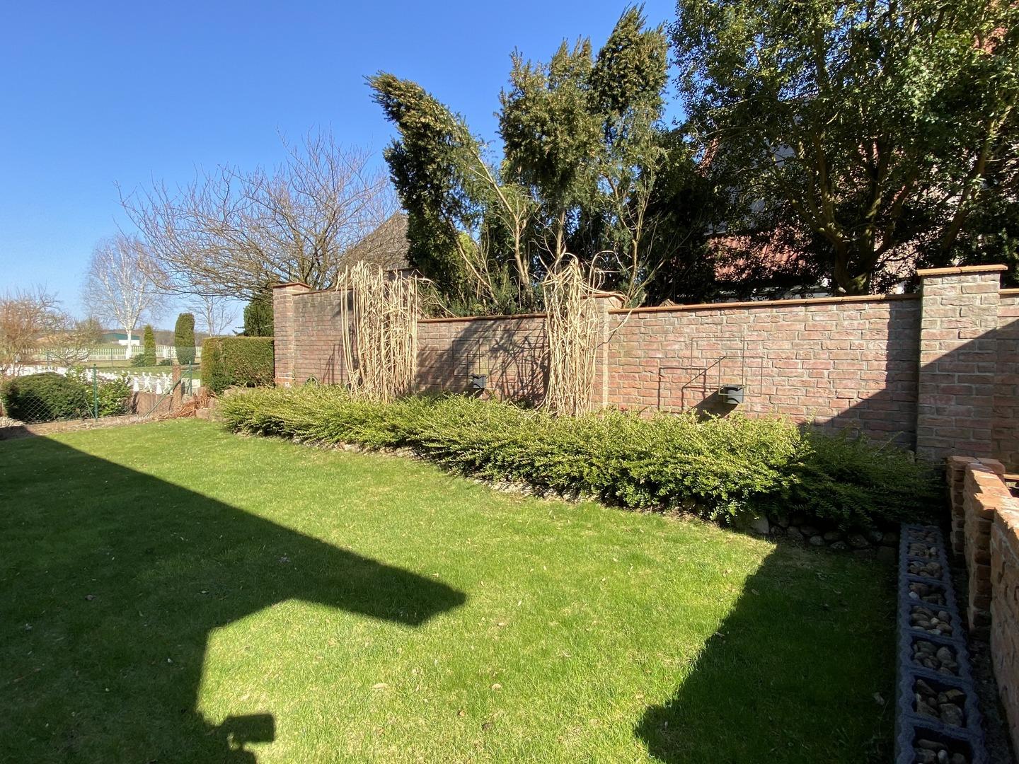 Geschützter Garten hinterm Haus