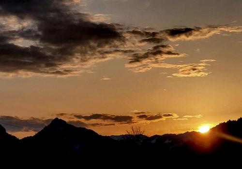 Sonnenuntergang in Pfronten