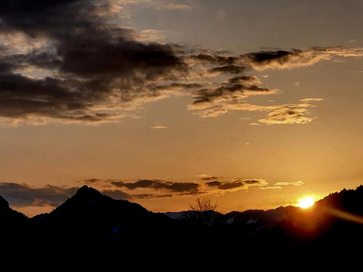 Sonnenuntergang in Pfronten