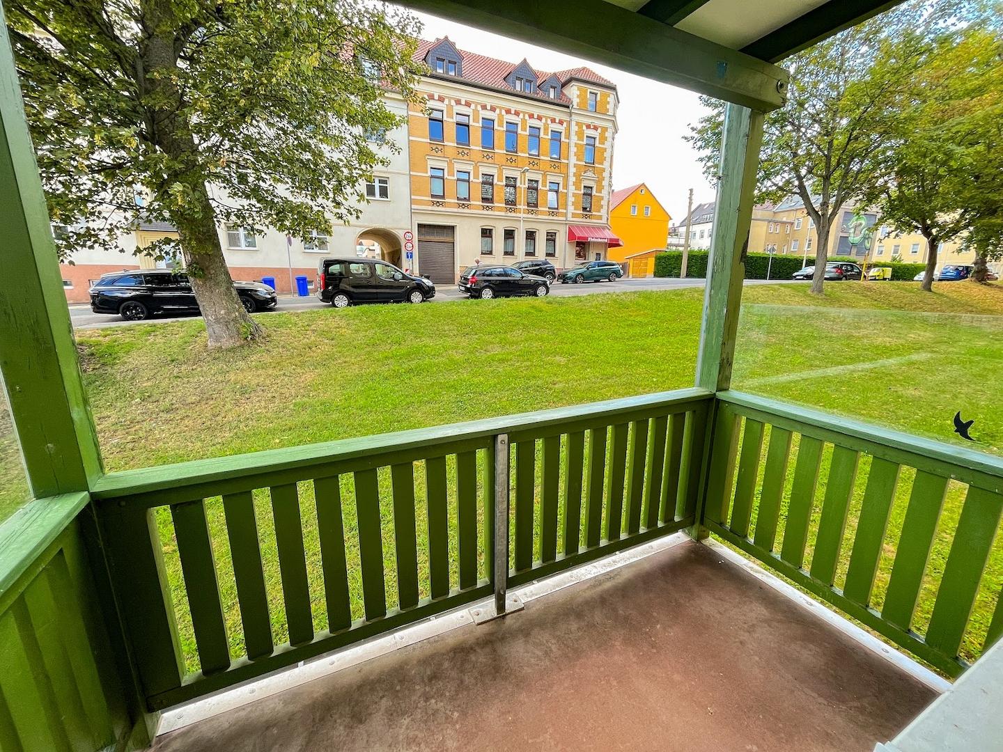 Blick vom Balkon
