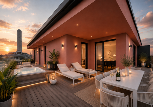 Terrassenvisualisierung