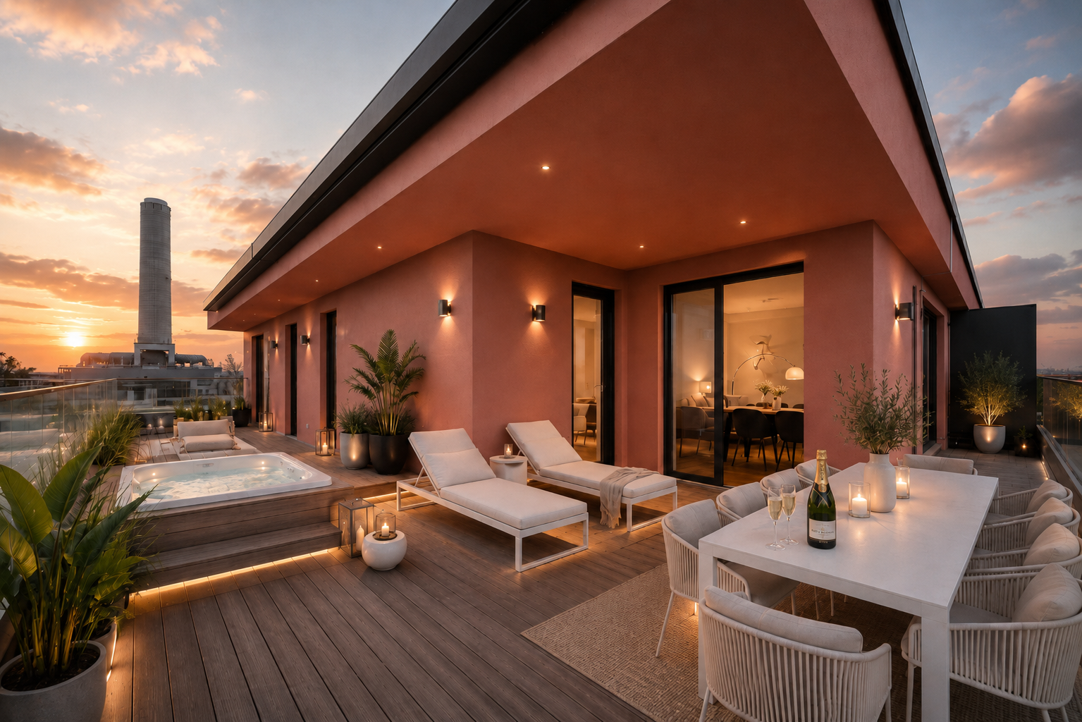 Terrassenvisualisierung