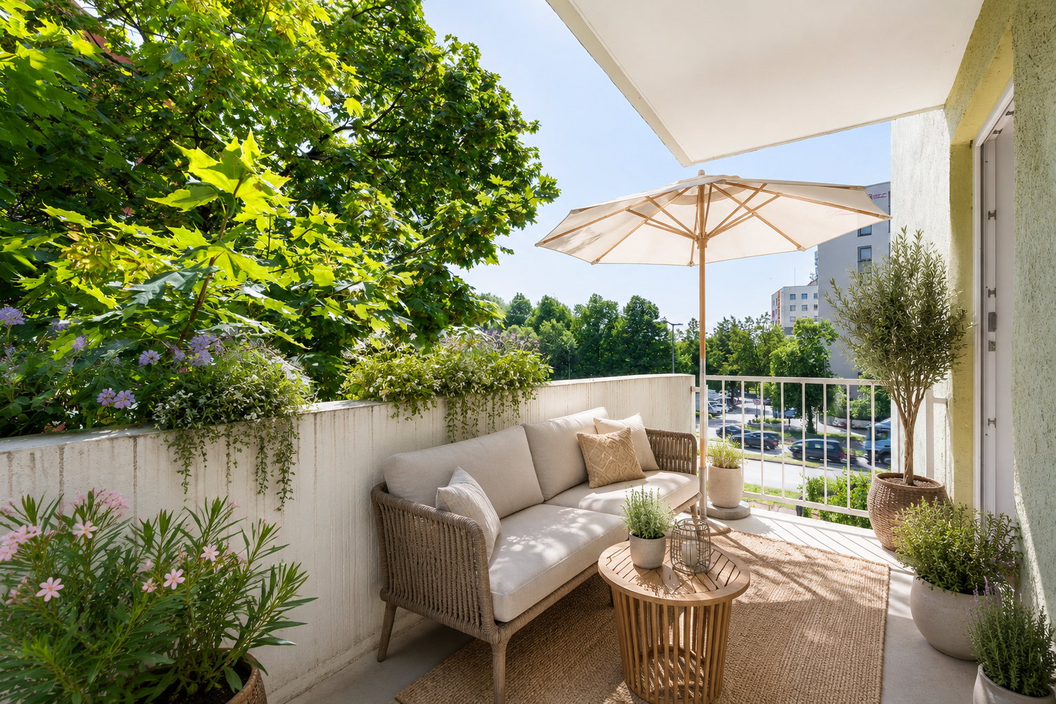 Balkon-Visualisierung