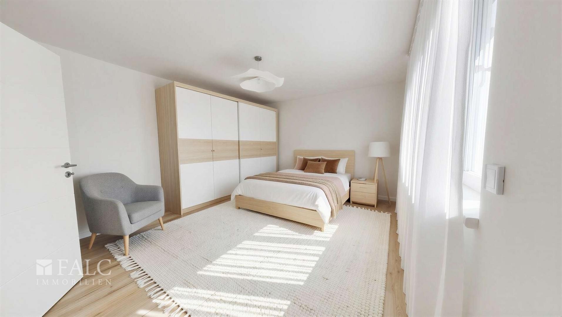 Schlafzimmer - (Möbel KI generiert)
