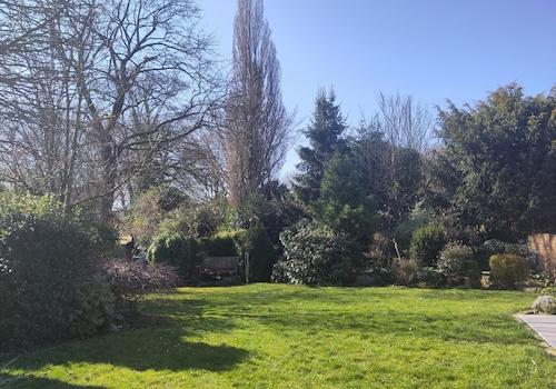 Gartenansicht Herbst