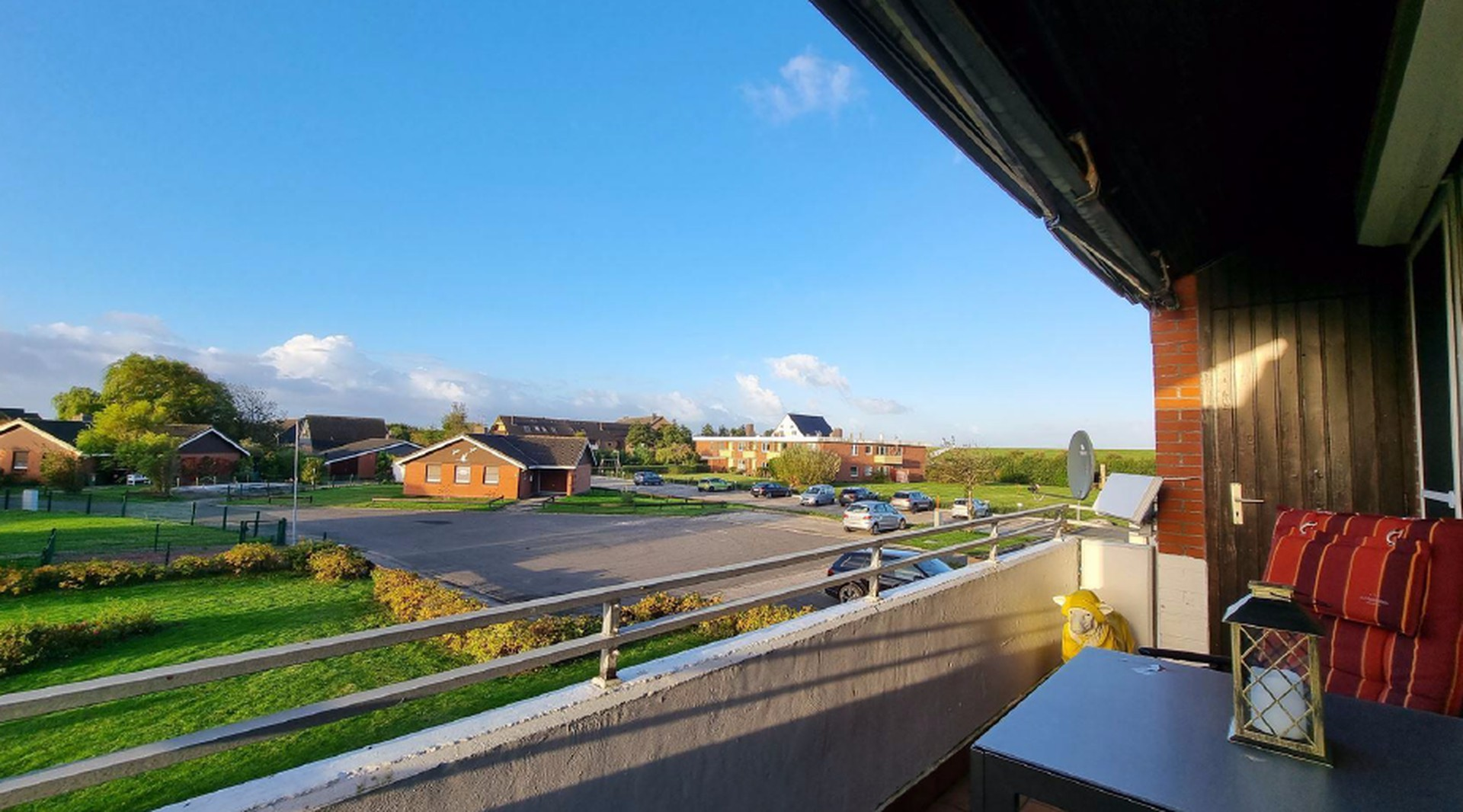 Blick vom Balkon