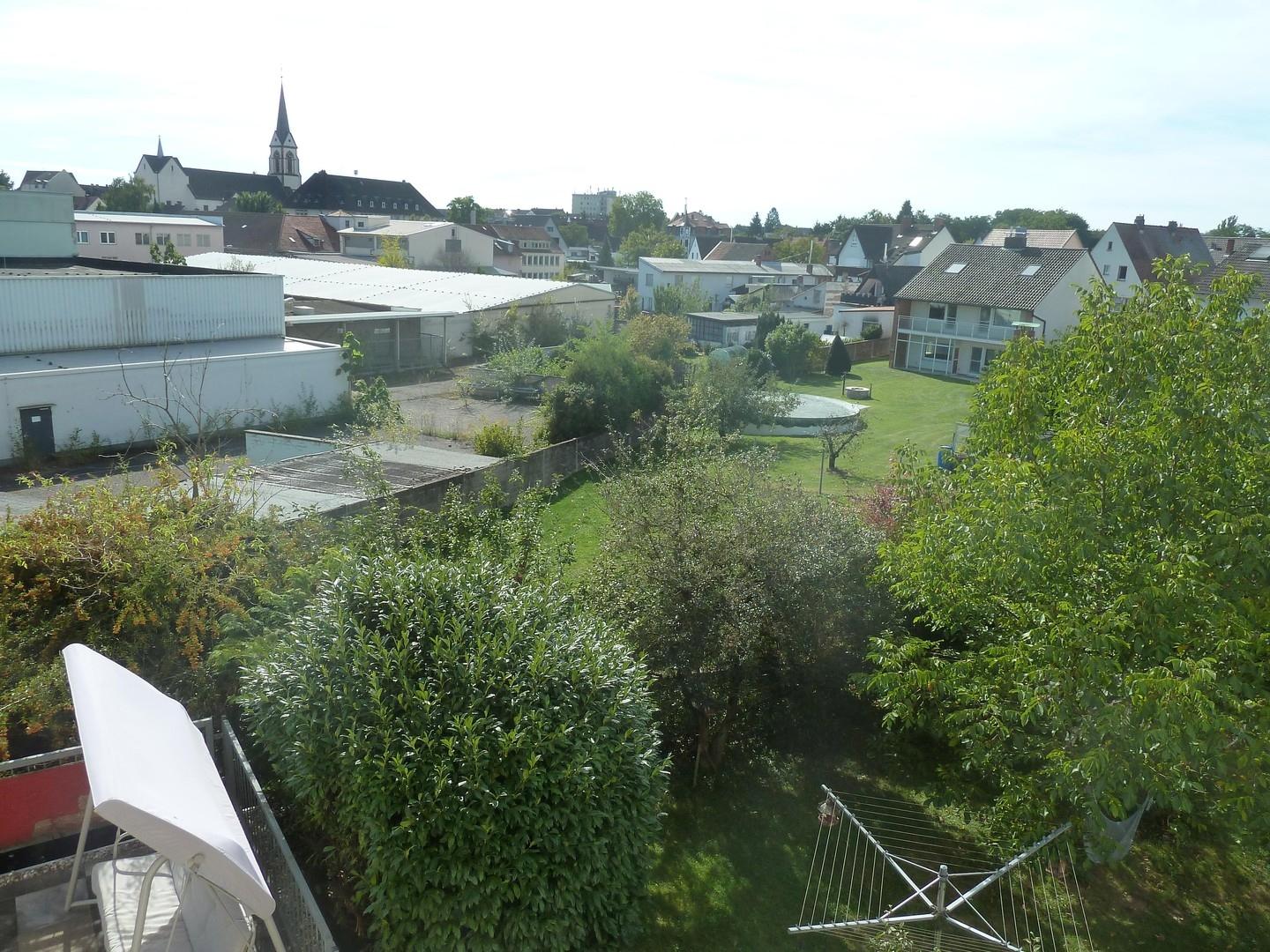 Ausblick vom Balkon