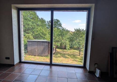 Ausblick in Garten