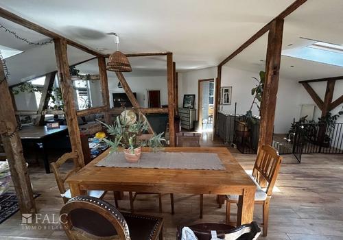 Essbereich im Wohnzimmer