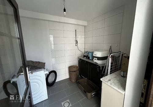 Hauswirtschaftsraum mit Dusche