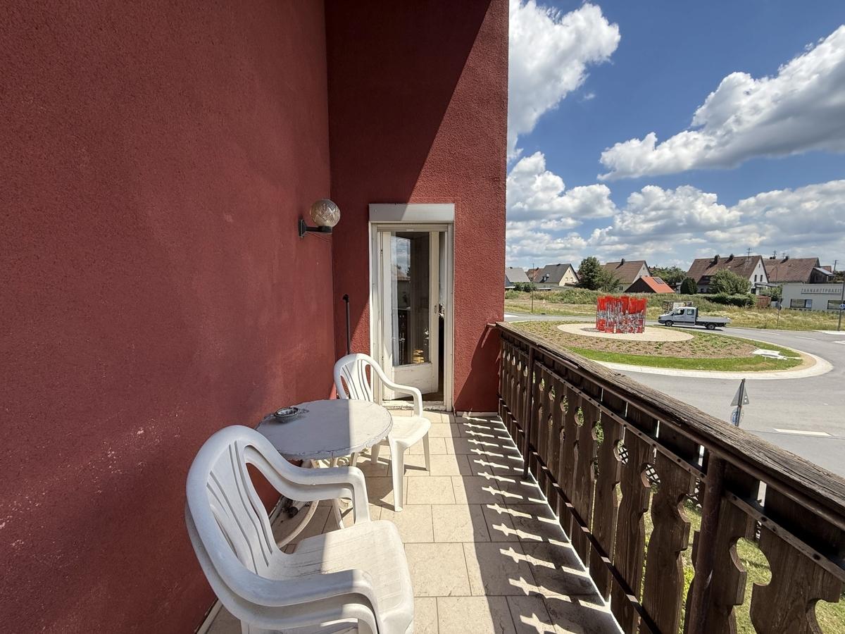 Ausblick vom Balkon