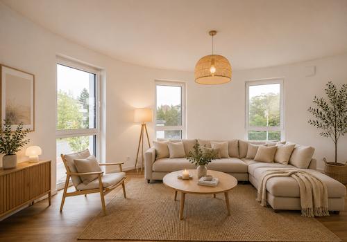 KI generiertes Einrichtungsbeispiel - Wohnzimmer