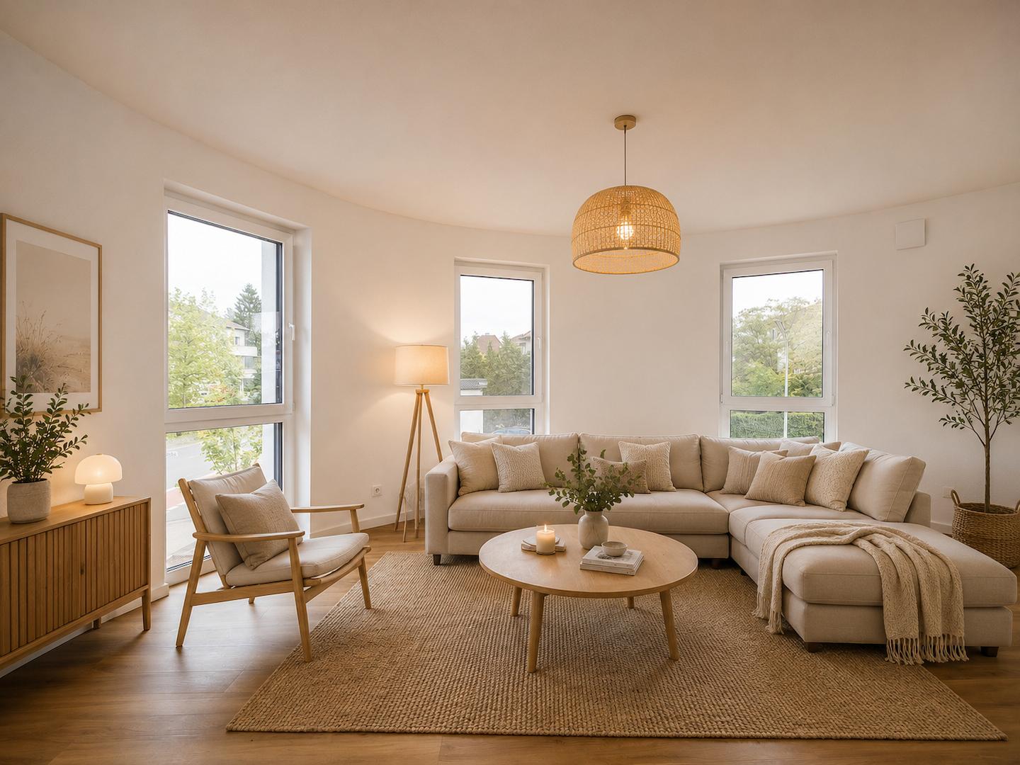 KI generiertes Einrichtungsbeispiel - Wohnzimmer