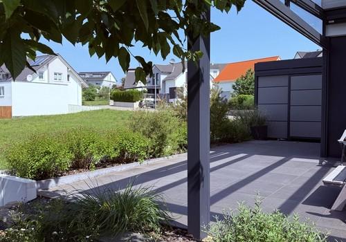 Rückseite Carport