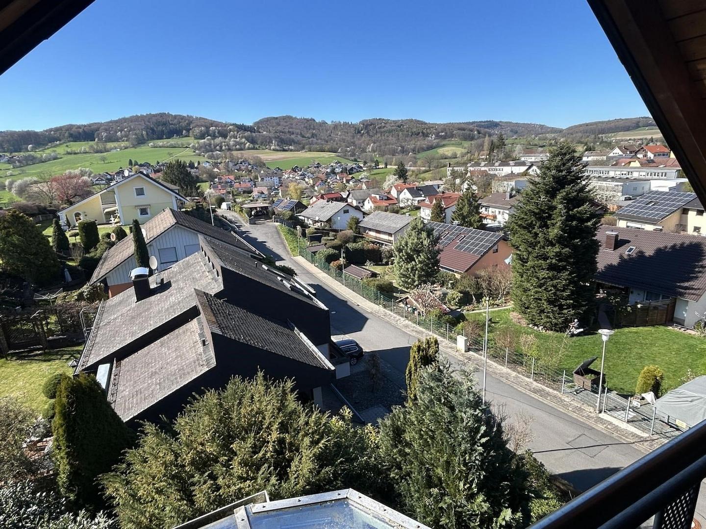 Ausblick von der Loggia im DG