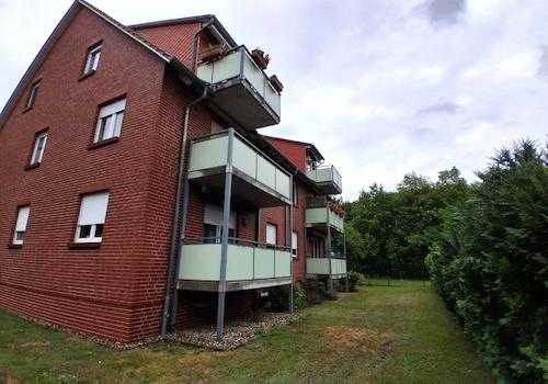 Hausansicht Balkone