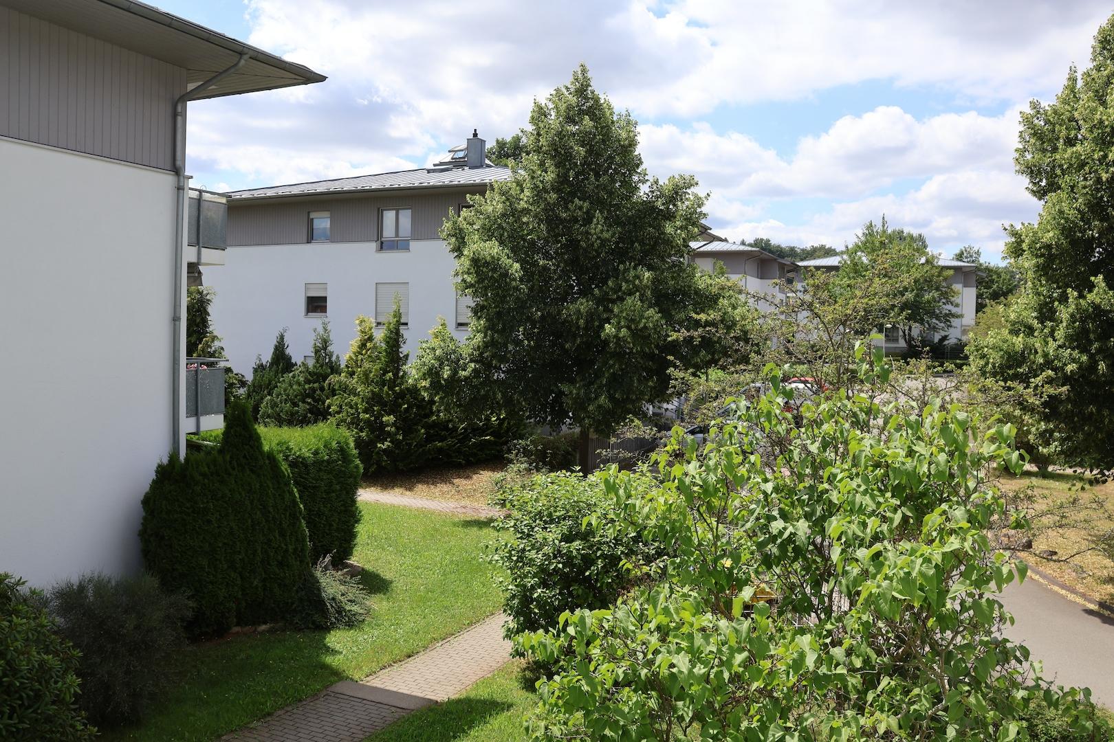 Blick vom Balkon