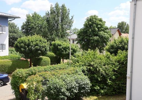 Blick vom Balkon