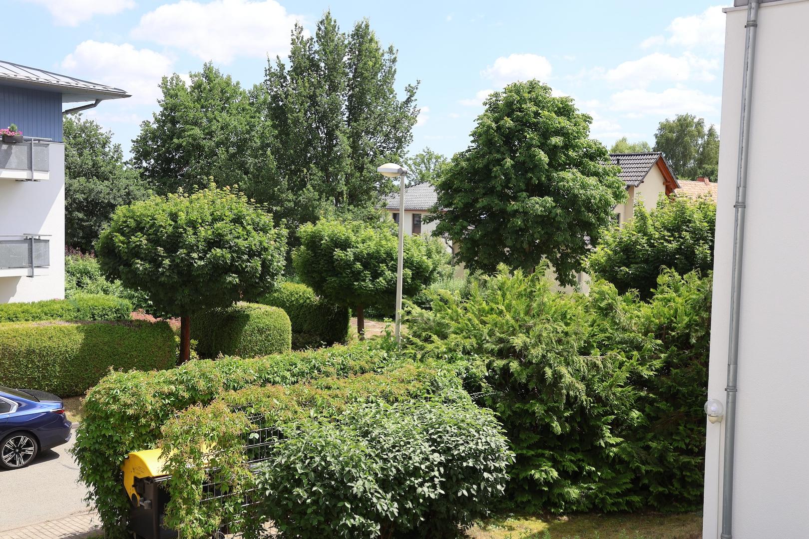 Blick vom Balkon