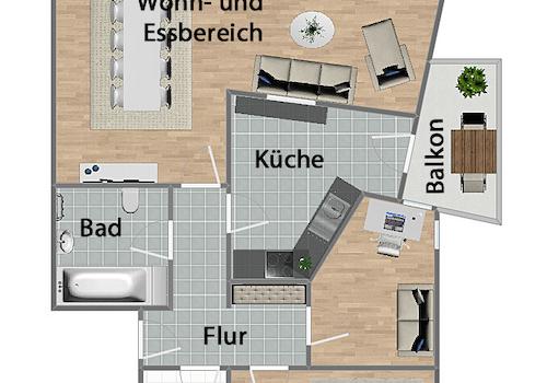 Grundriss (nicht maßstabsgetreu)