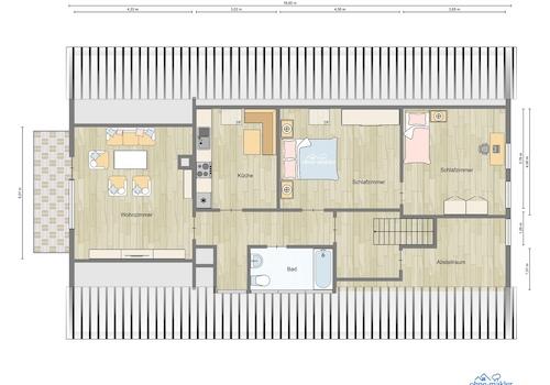 Grundriss DG visualisiert