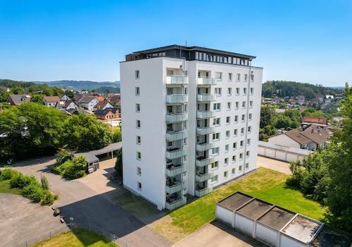 seitliche Hausansicht