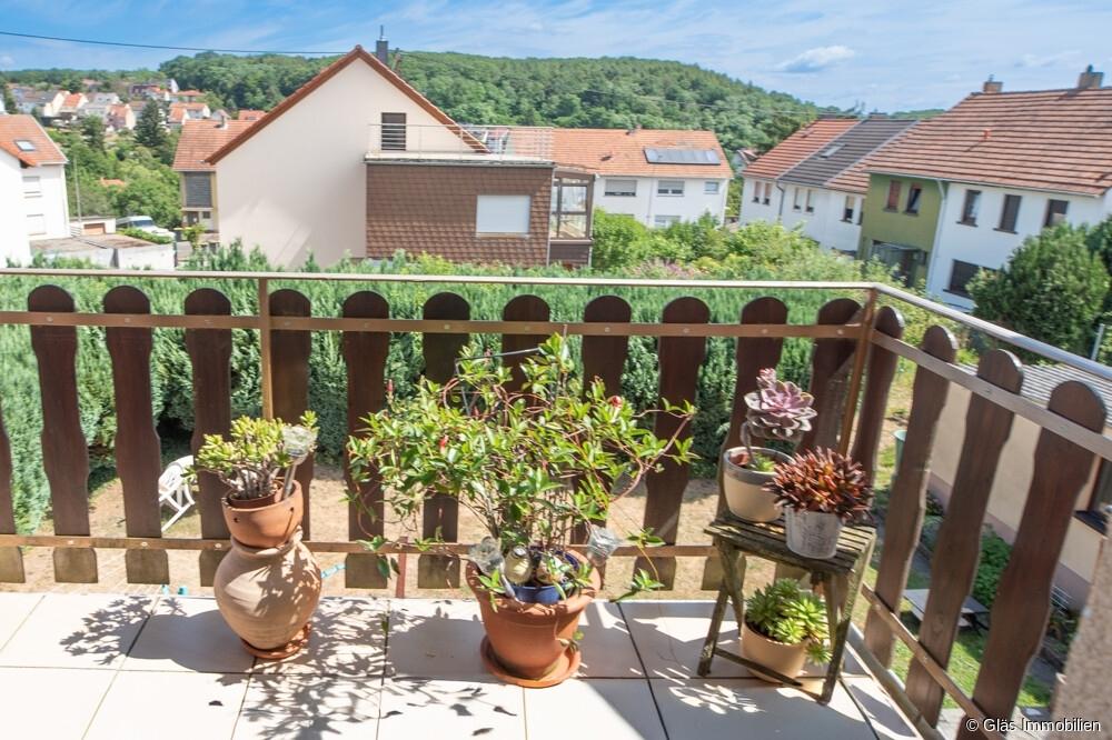 Blick vom Balkon im OG