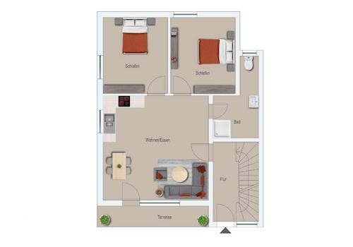 Grundriss Wohnung Nr. 1 UG
