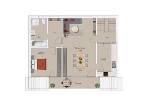 Grundriss Wohnung Nr. 7 DG