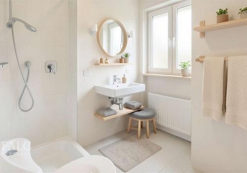 Badezimmer - Renovierungs- und Einrichtungsbeispiel (KI generiert)
