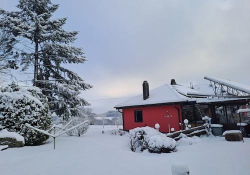 Südansicht im Winter