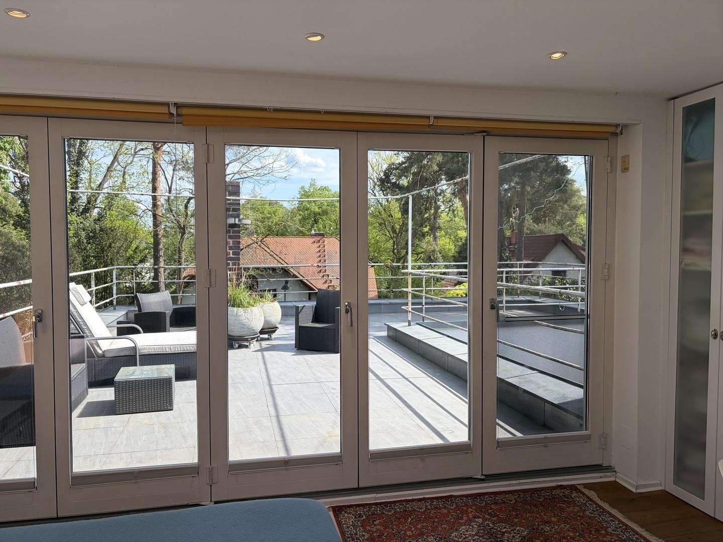 Terrassenansicht Schlafzimmer