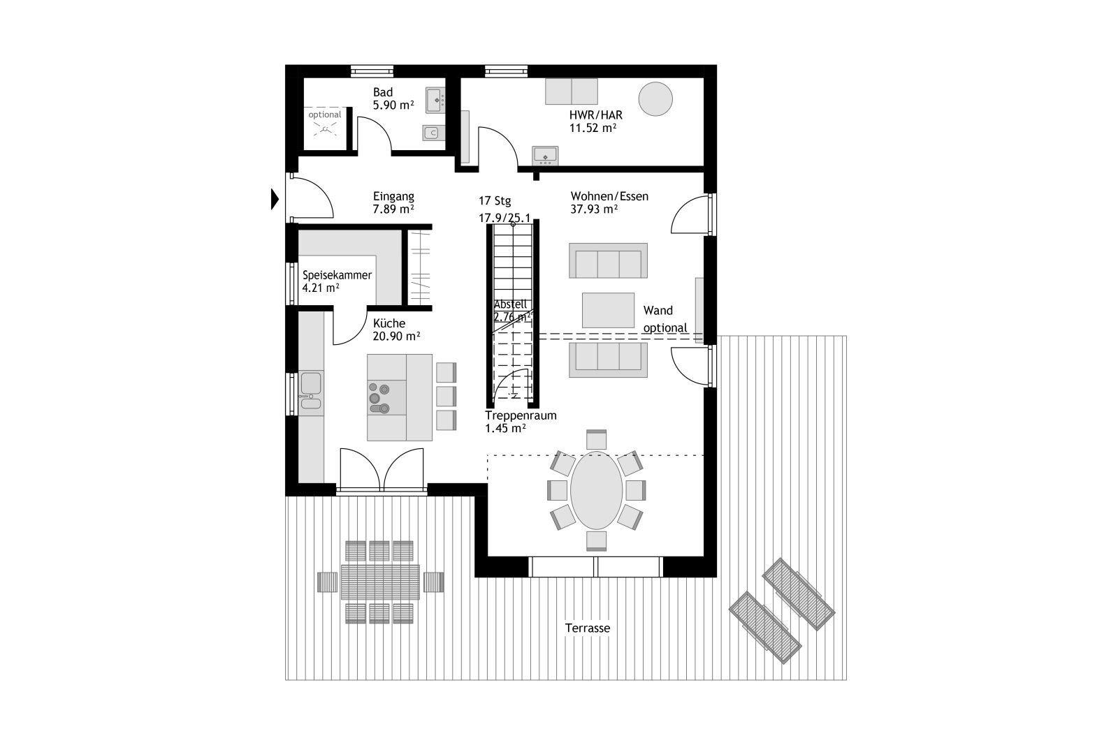 Variabler Grundriss